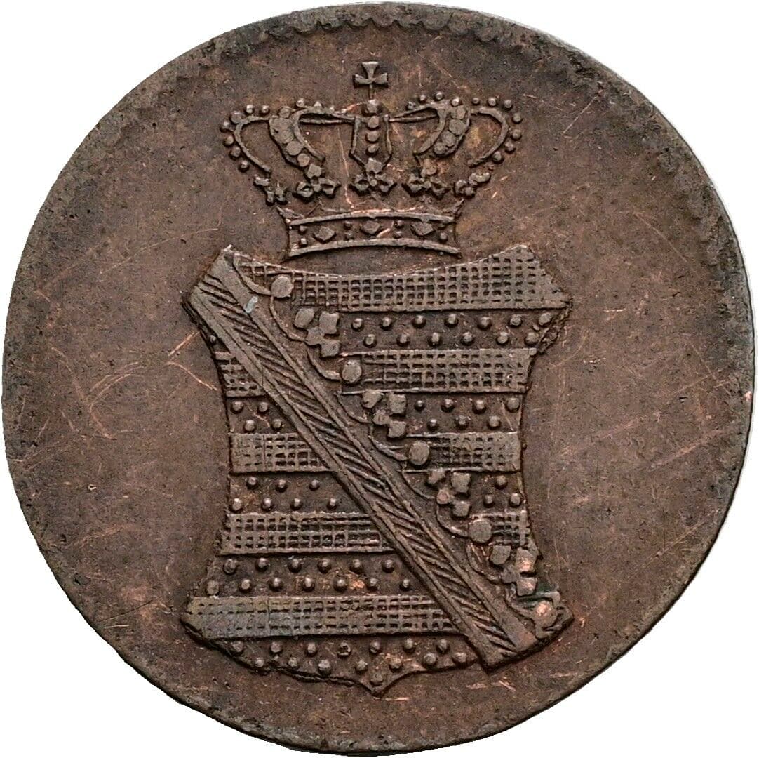 1 Pfennig Anton 1827-1836 1833 G – Rückseite