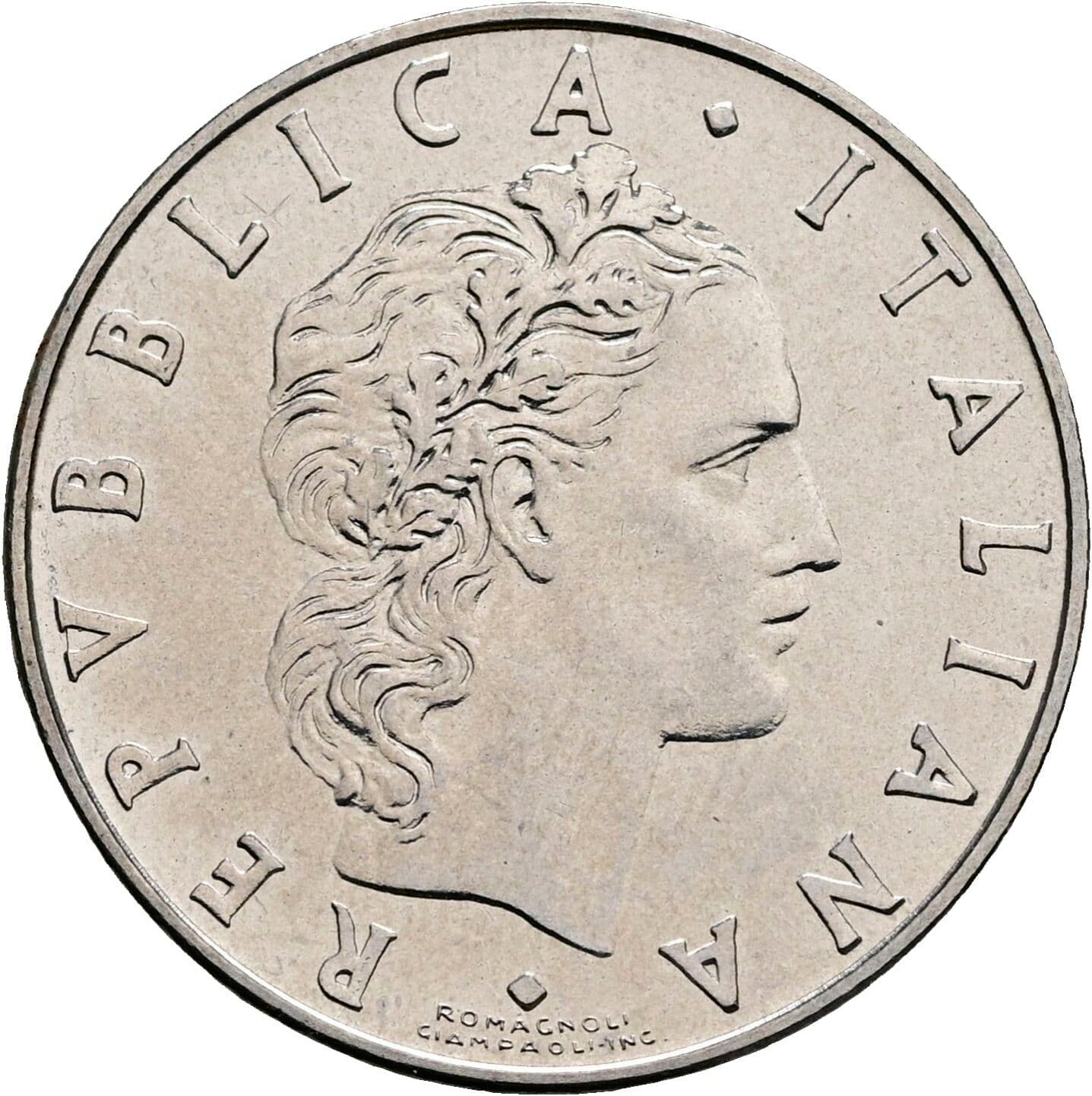 50 Lire 1970 – Vorderseite