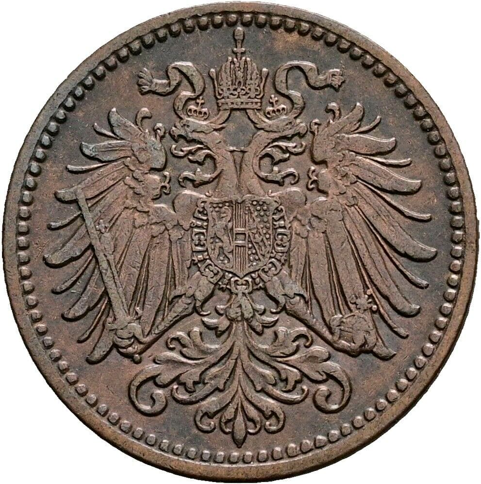 1 Heller Franz Joseph I. 1848-1916 1910 – Rückseite