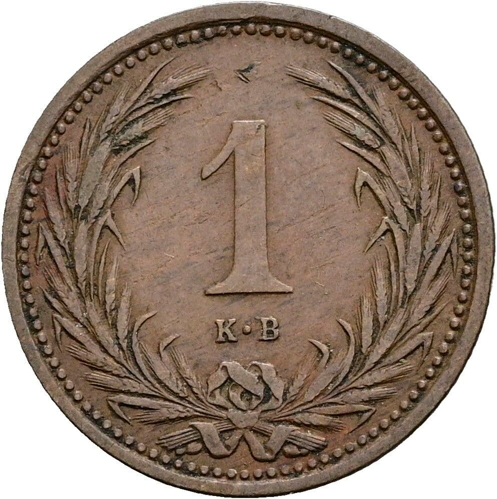 1 Filler Franz Joseph I. 1848-1916 1902 KB, Kremnitz – Vorderseite