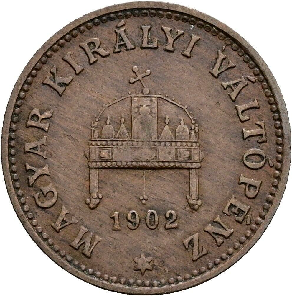 1 Filler Franz Joseph I. 1848-1916 1902 KB, Kremnitz – Rückseite