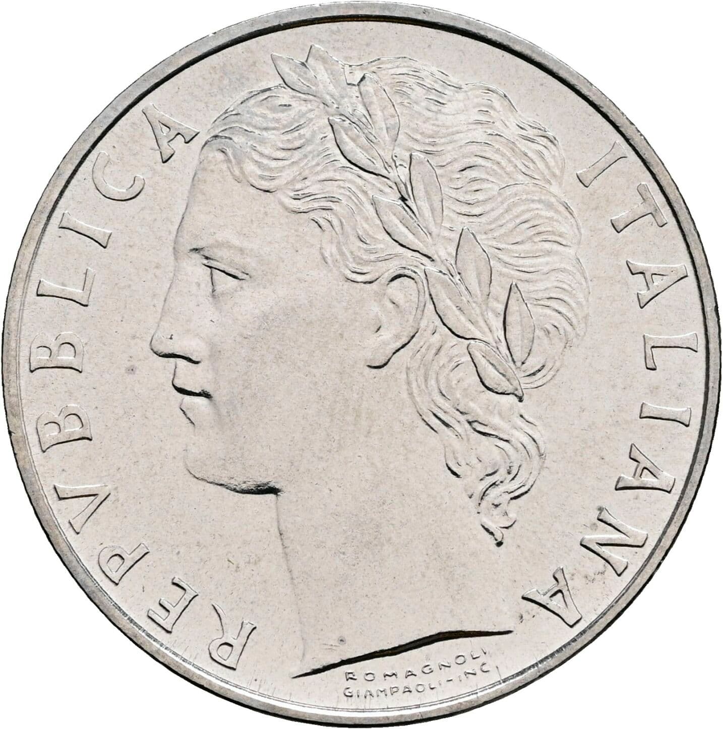 100 Lire 1970 – Vorderseite