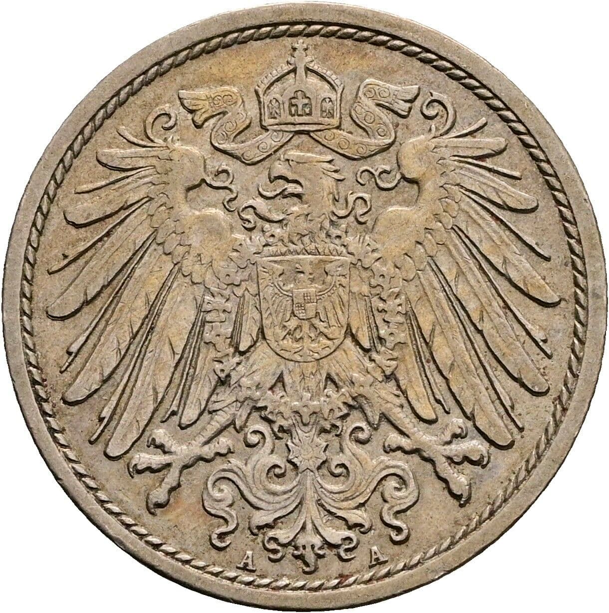 10 Pfennig 1913 A – Rückseite