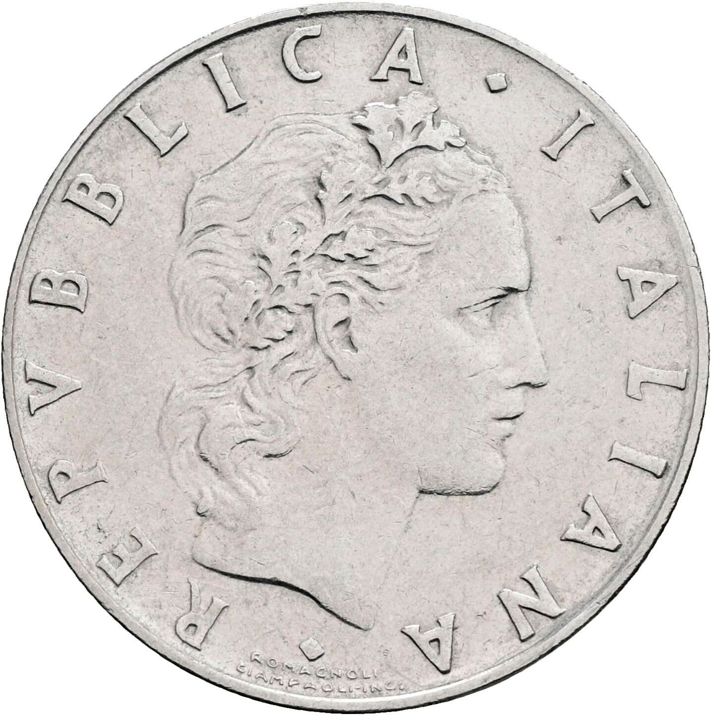 50 Lire 1967 – Vorderseite