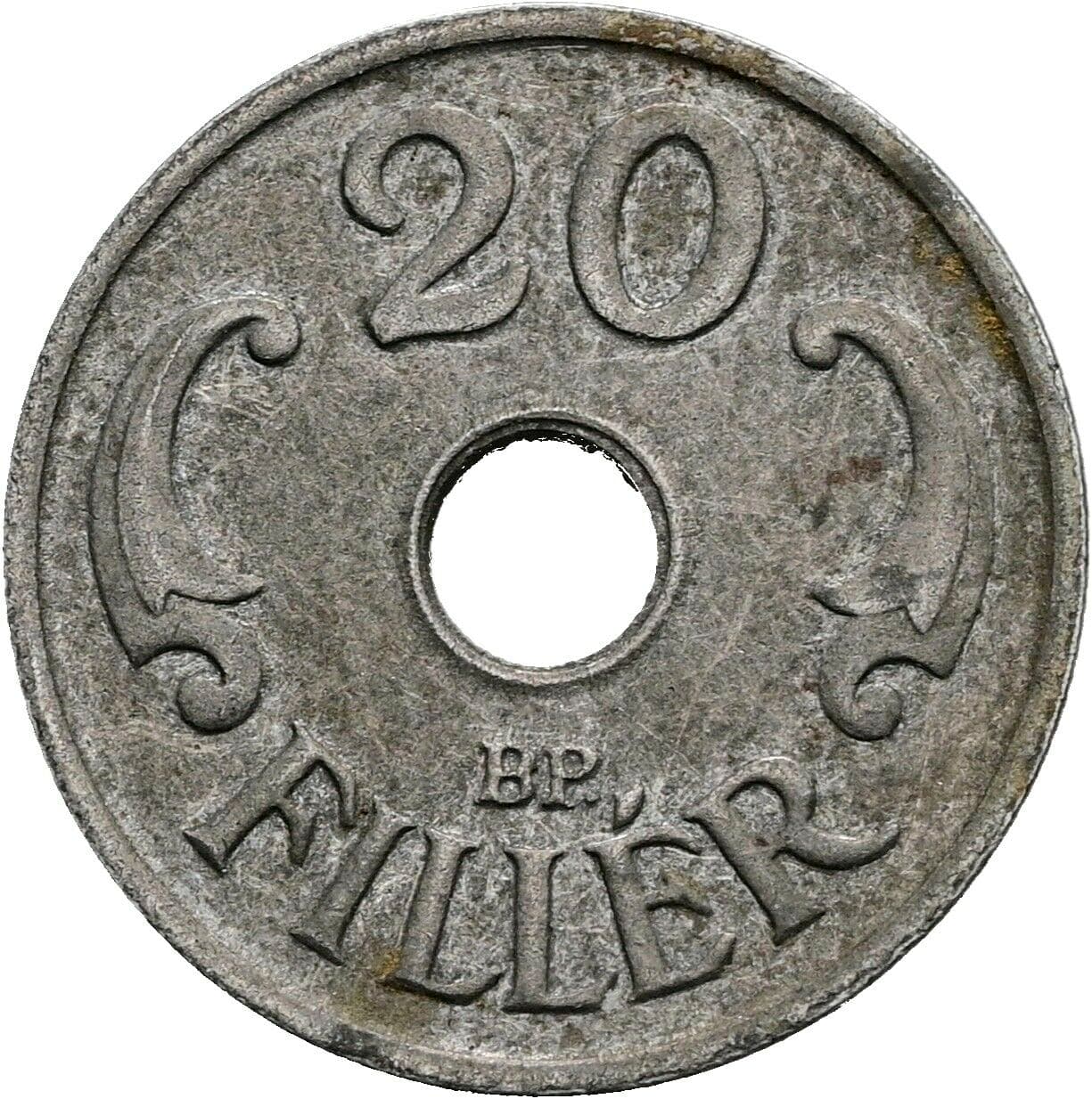 20 Filler 1941 – Vorderseite