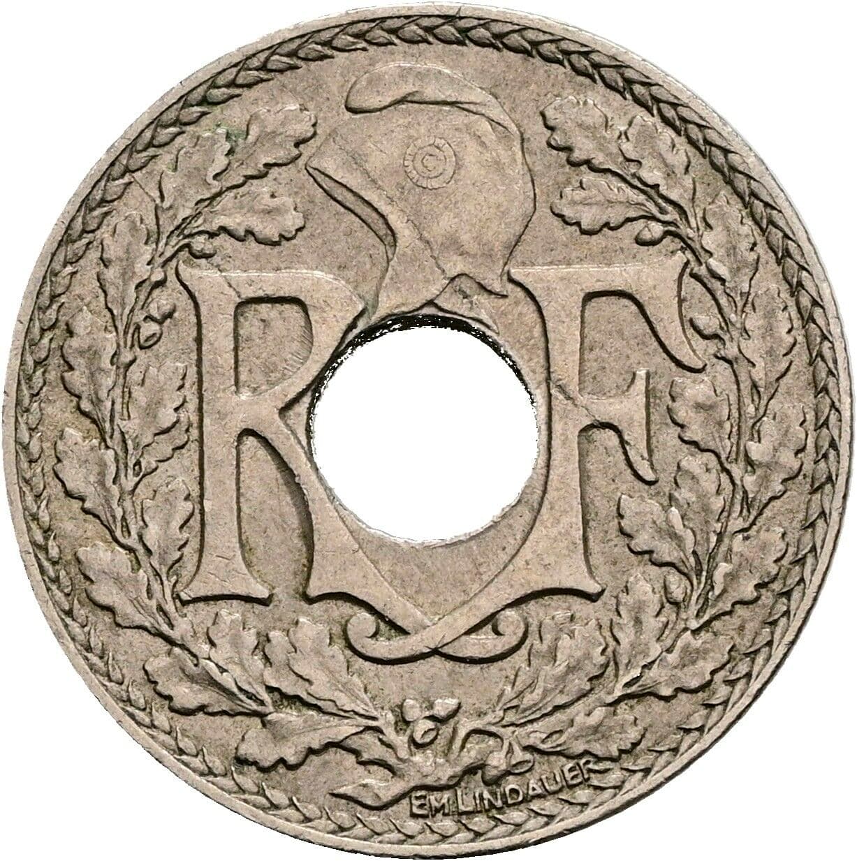 10 Centimes 1923 – Rückseite