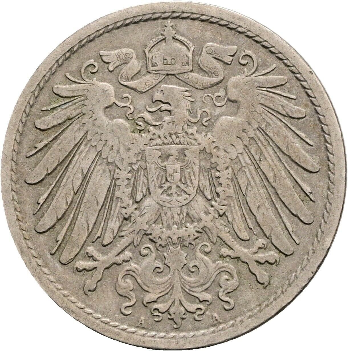 10 Pfennig 1906 A – Rückseite