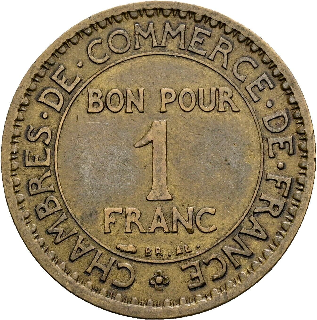 1 Franc 1921 – Vorderseite