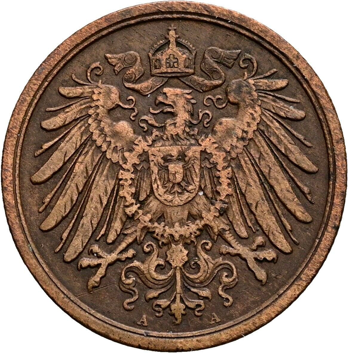 2 Pfennig 1905 A – Rückseite