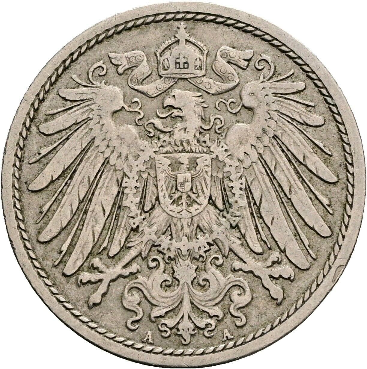 10 Pfennig 1906 A – Rückseite