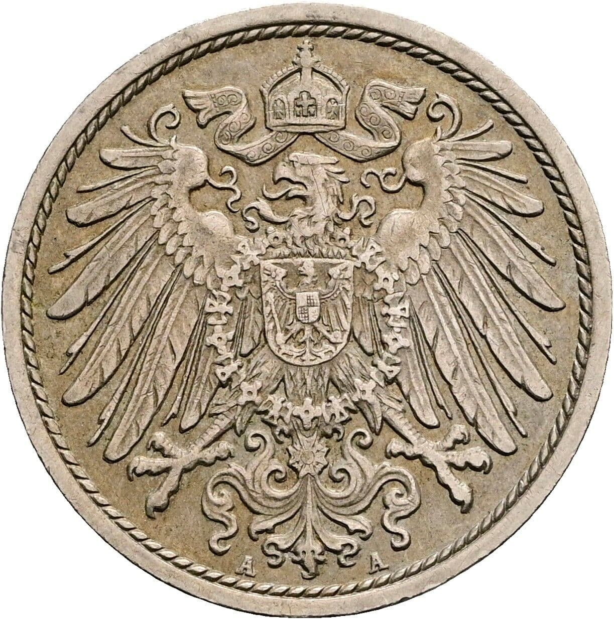 10 Pfennig 1913 A – Rückseite