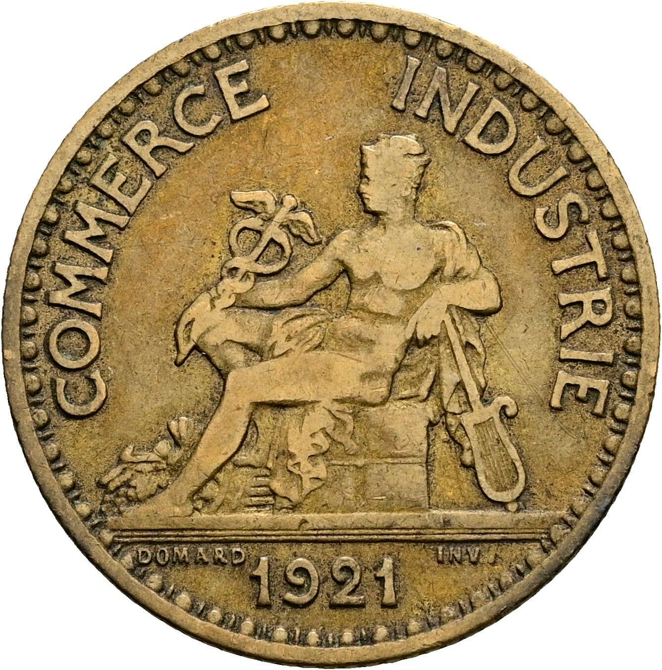 1 Franc 1921 – Rückseite