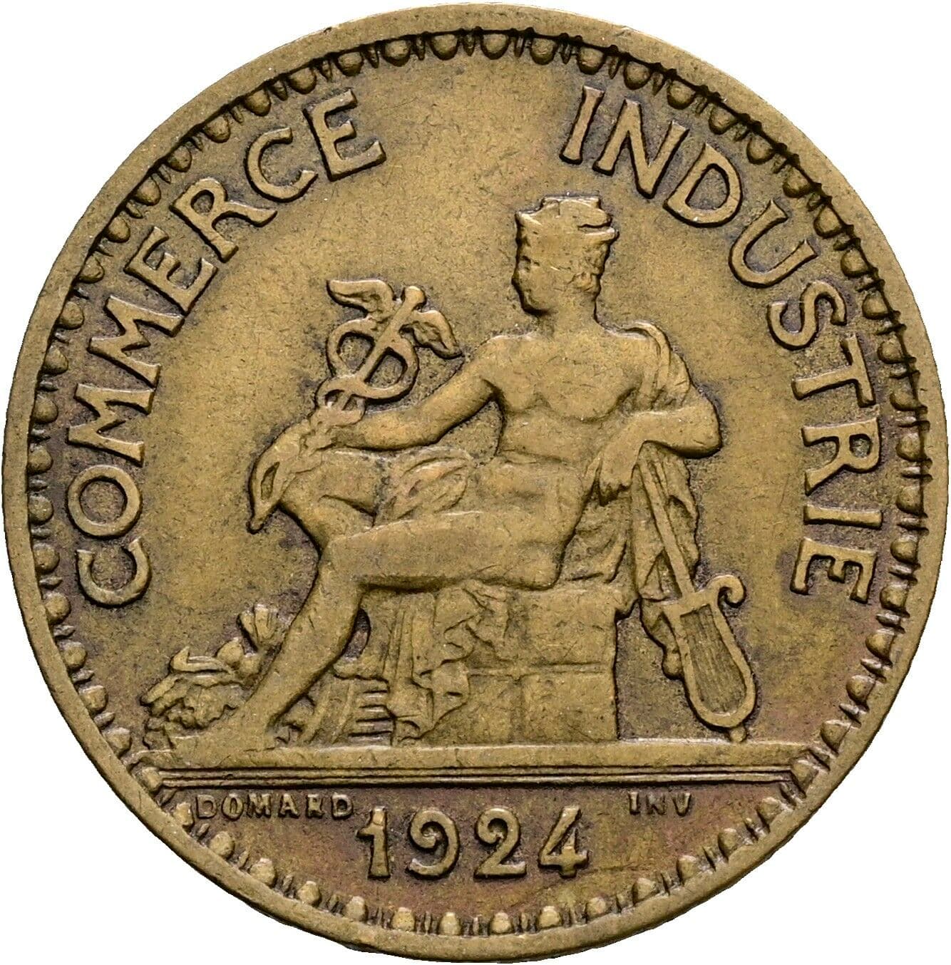 1 Franc 1924 – Rückseite