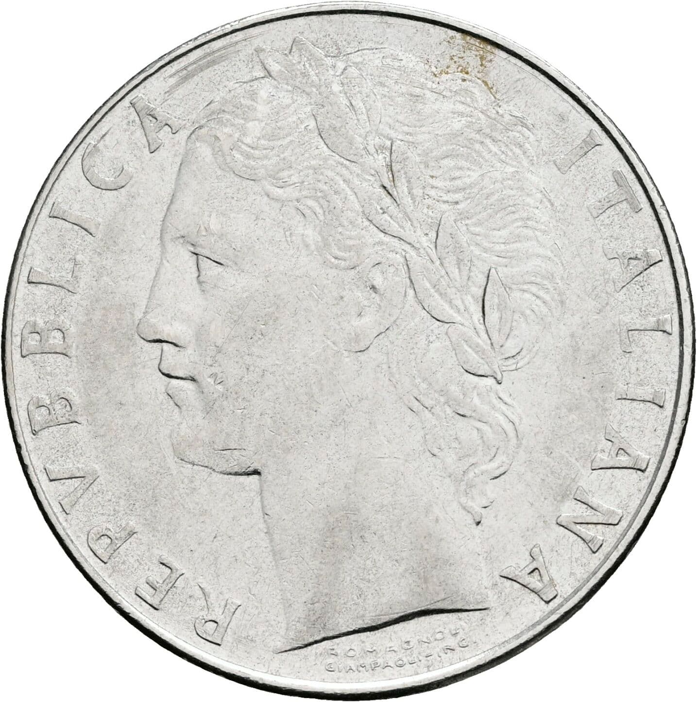 100 Lire 1980 – Vorderseite