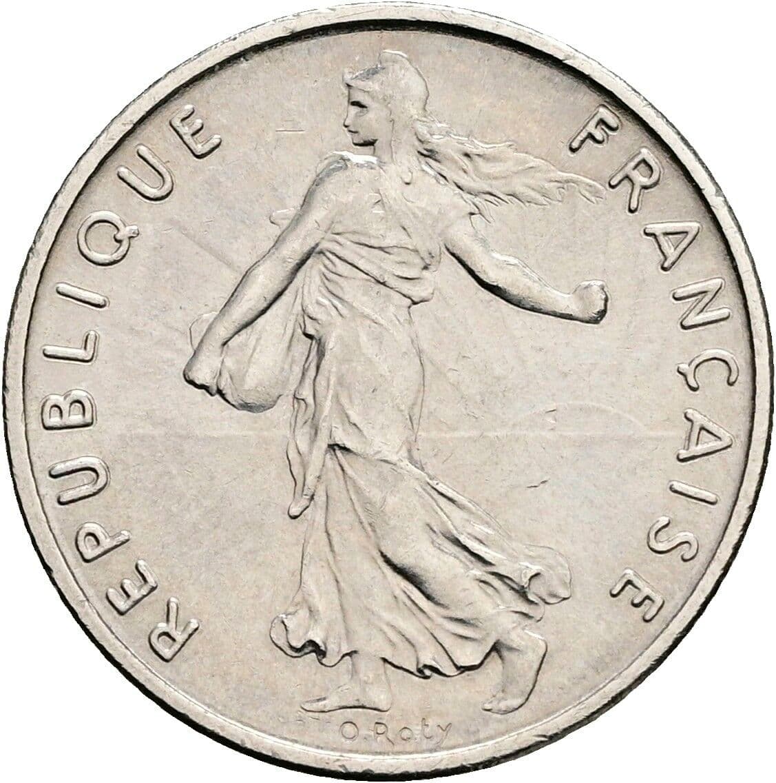 1/2 Franc 1972 – Vorderseite