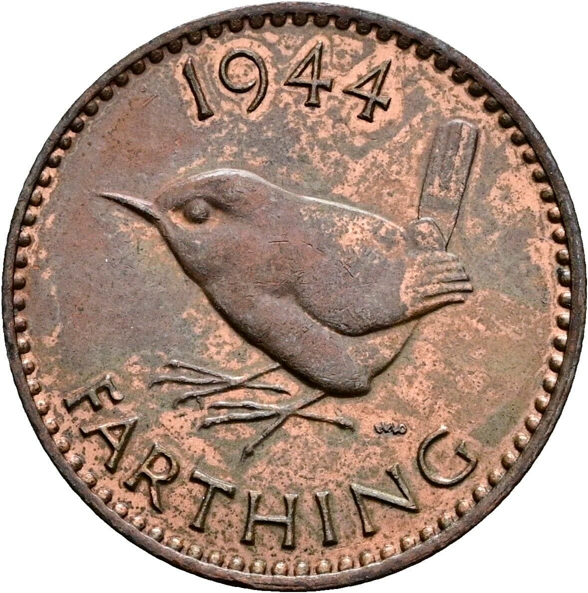 1 Farthing George VI. 1936-1952 1944 – Rückseite