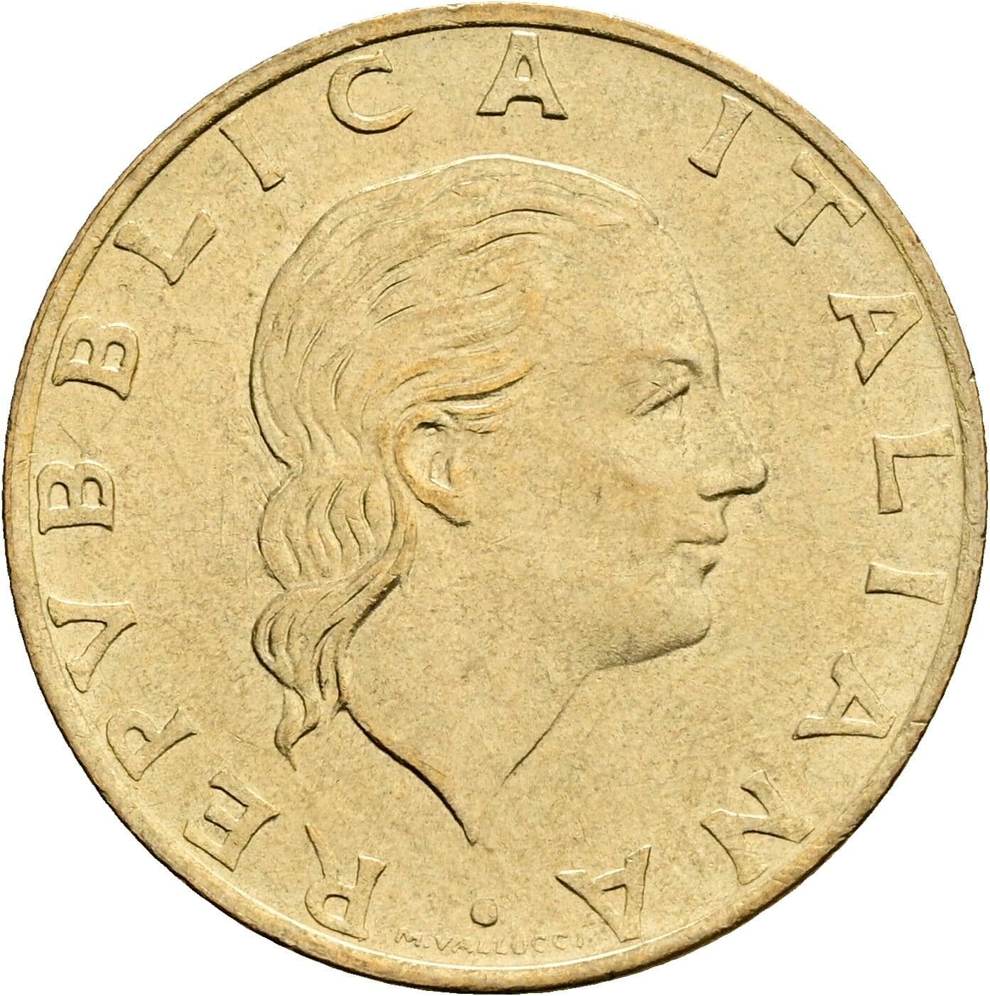200 Lire 1989 – Vorderseite