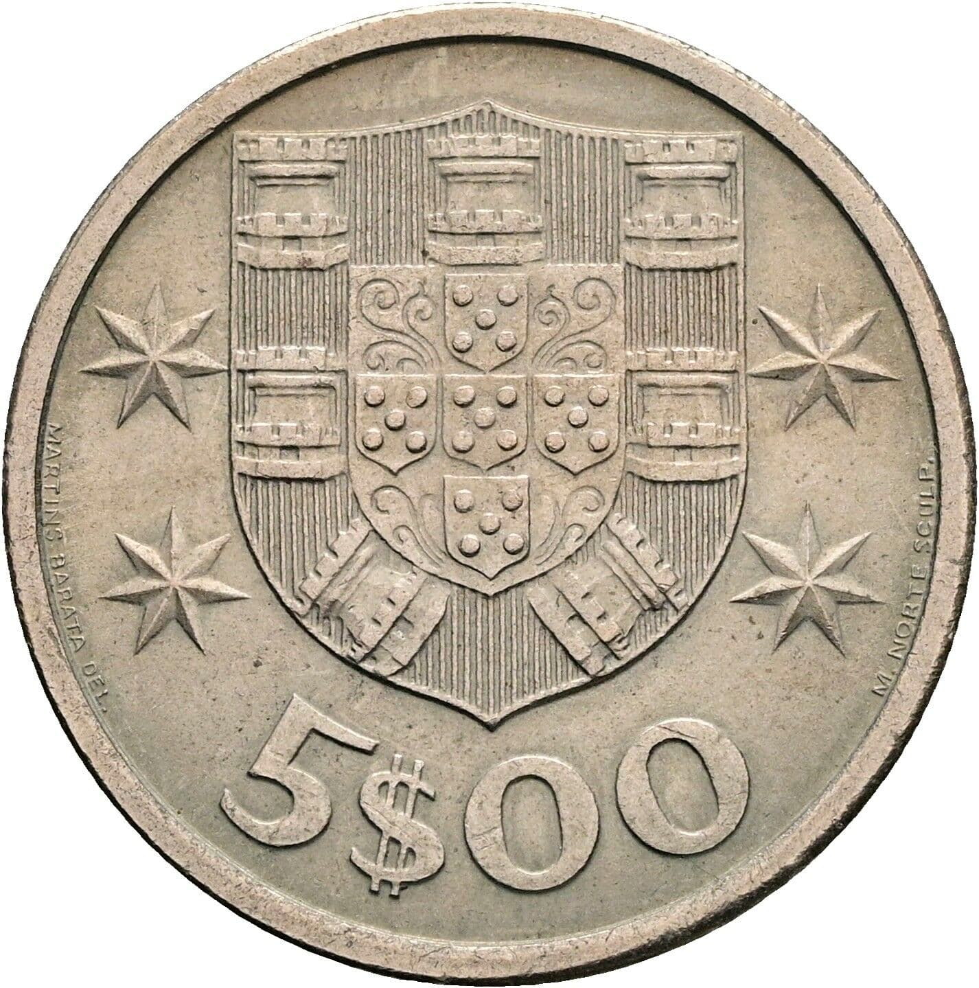 5 Escudos