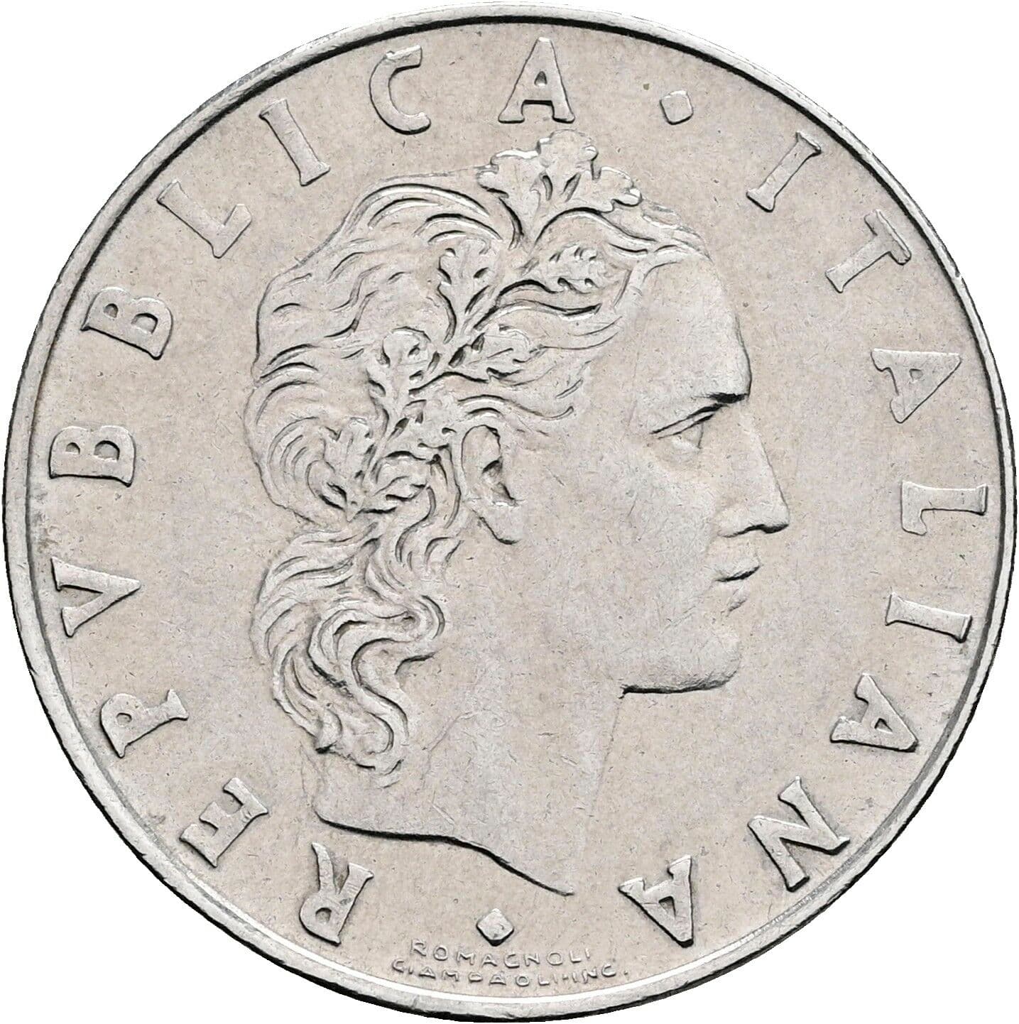 50 Lire 1973 – Vorderseite
