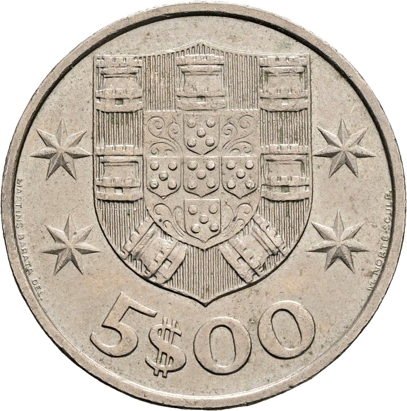 5 Escudos