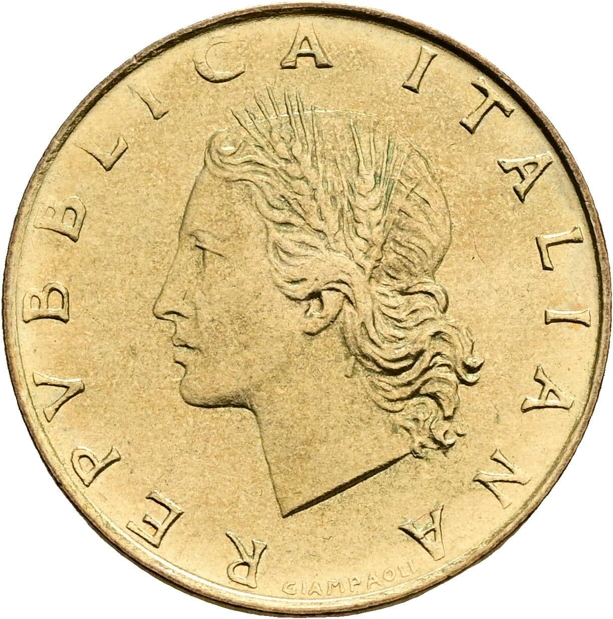 20 Lire 1973 – Vorderseite