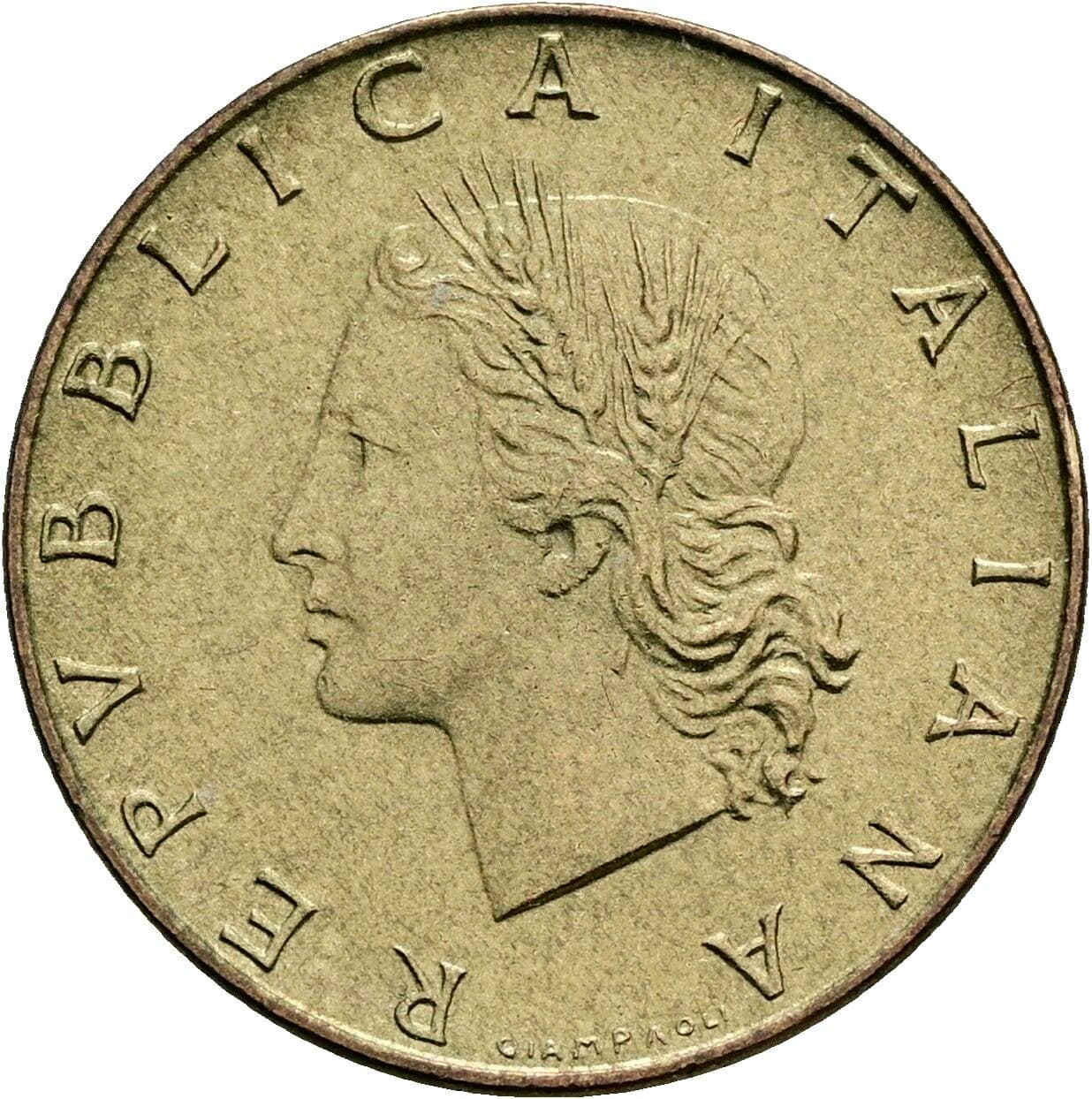 20 Lire 1975 – Vorderseite