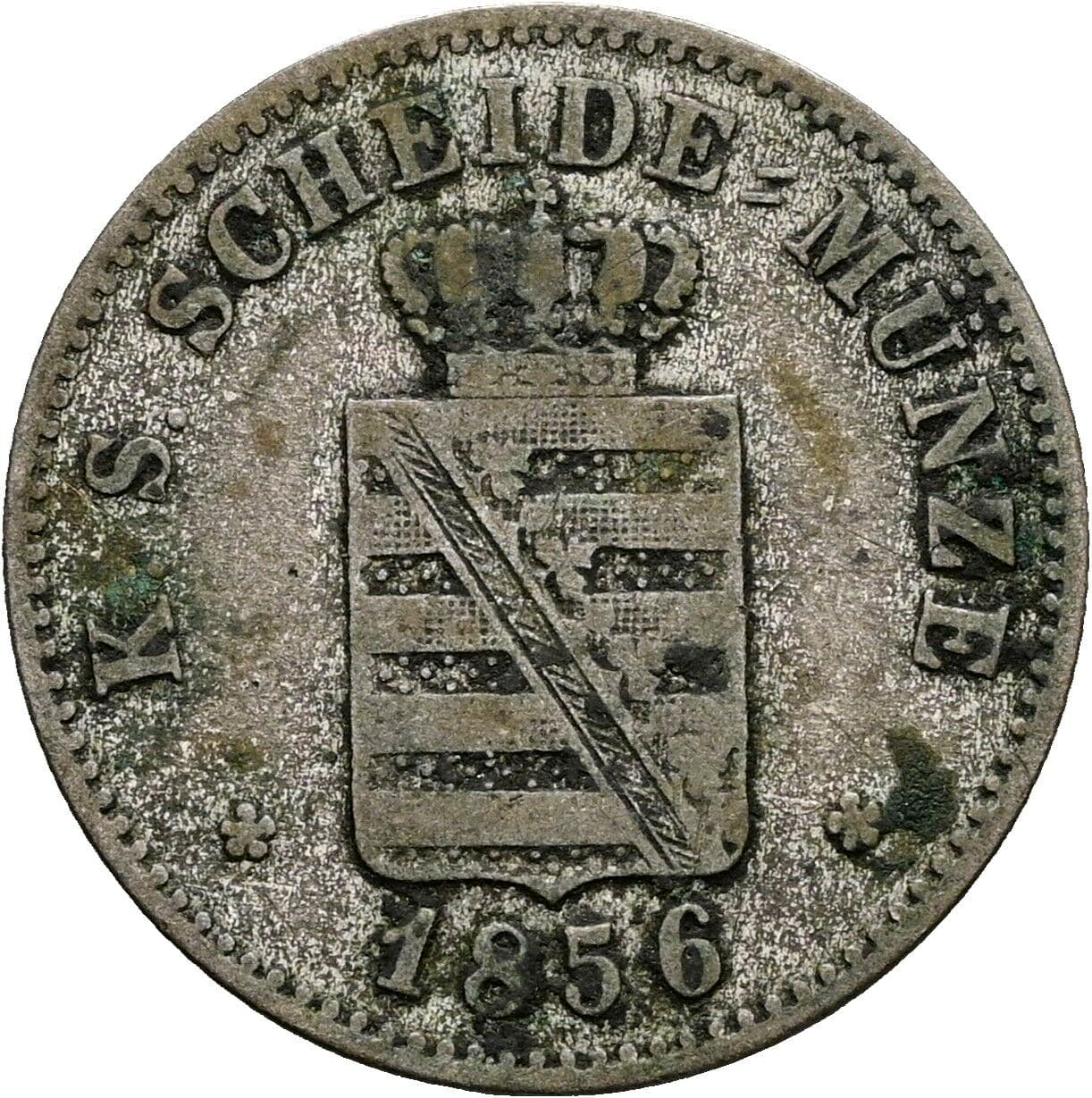 2 Neugroschen Johann 1854-1873 1856 F – Rückseite