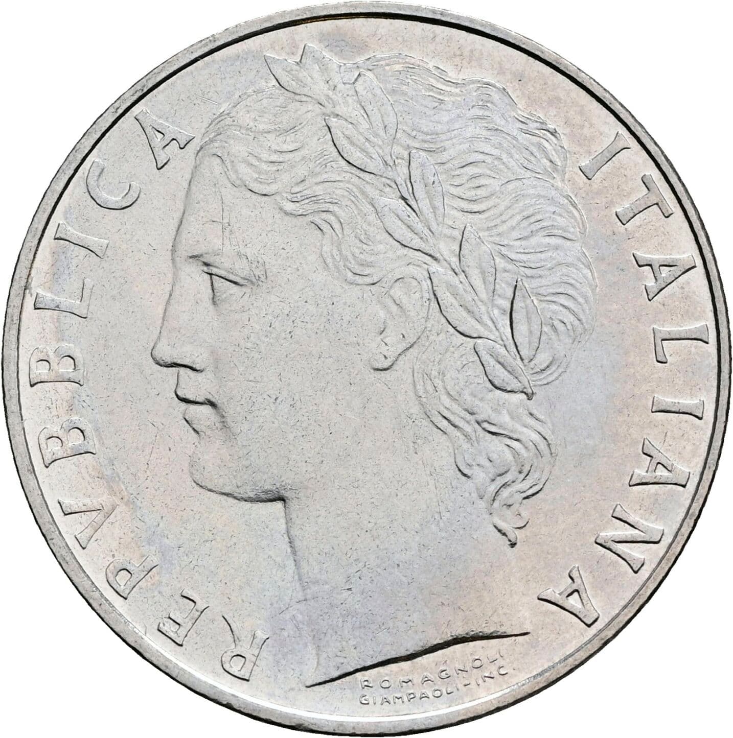 100 Lire 1973 – Vorderseite