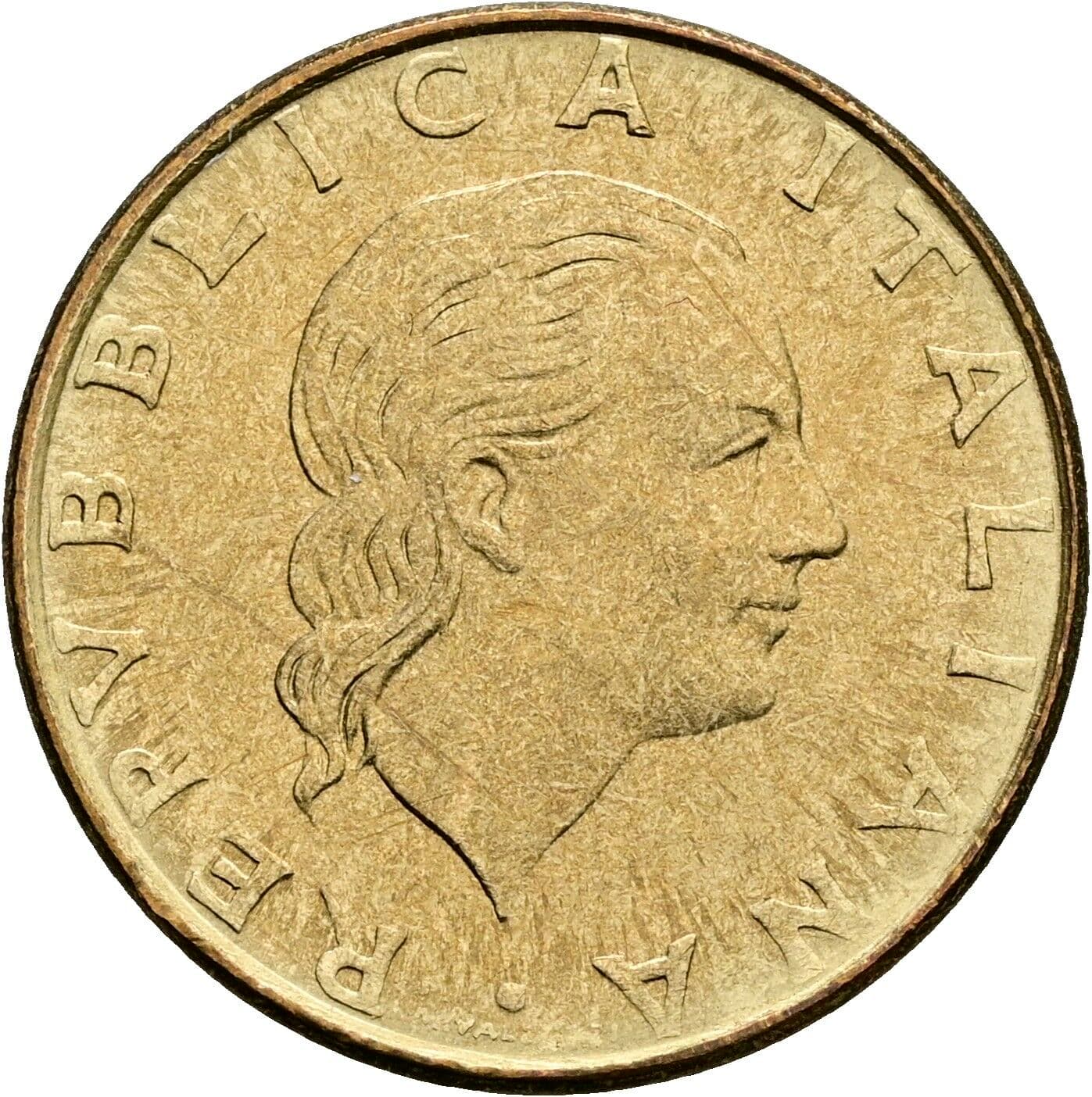 200 Lire 1977 – Vorderseite
