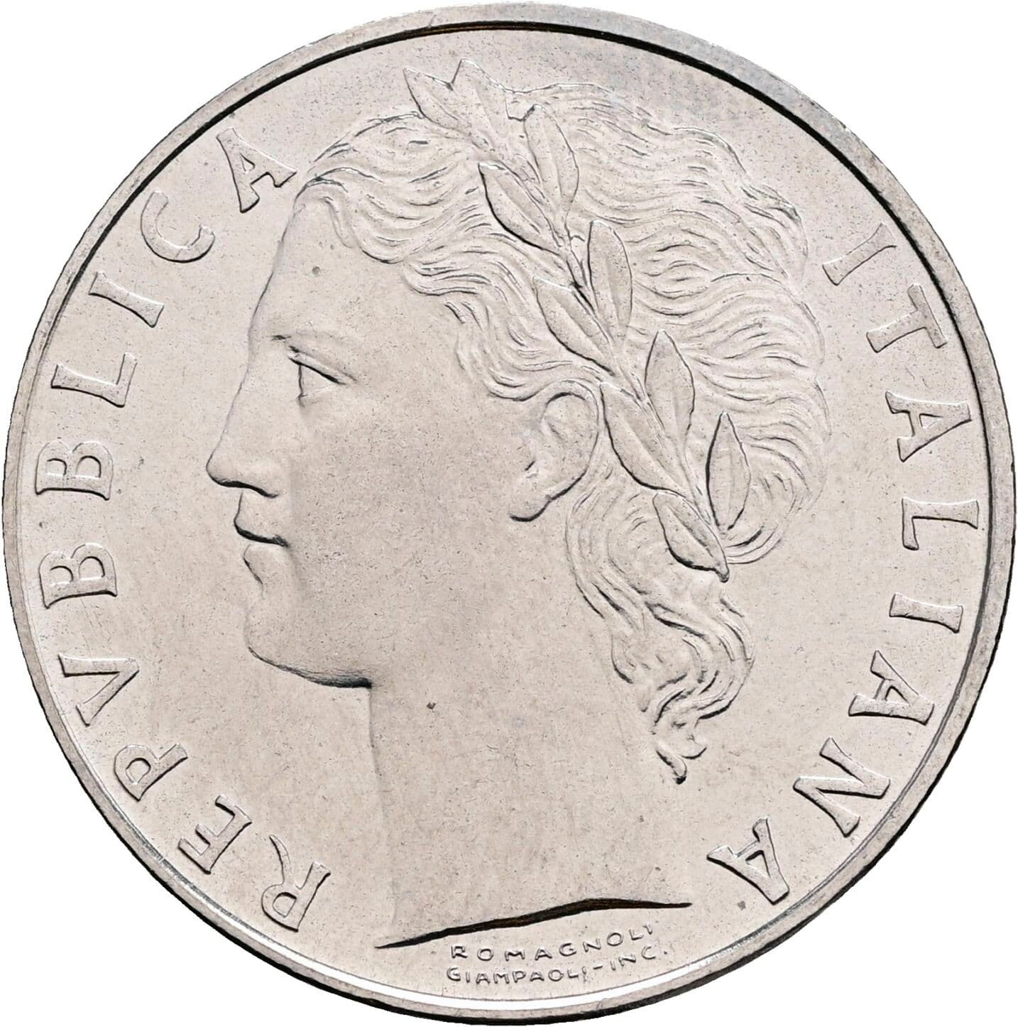 100 Lire 1974 – Vorderseite