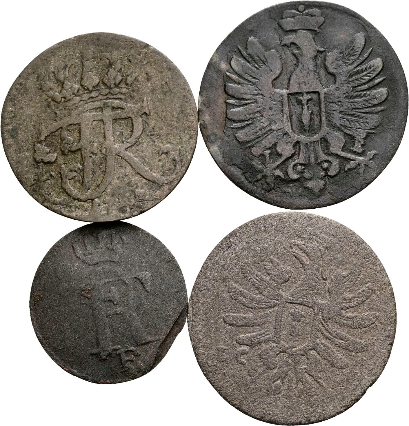 Lot 4 Stk. Kleinmünzen – Rückseite