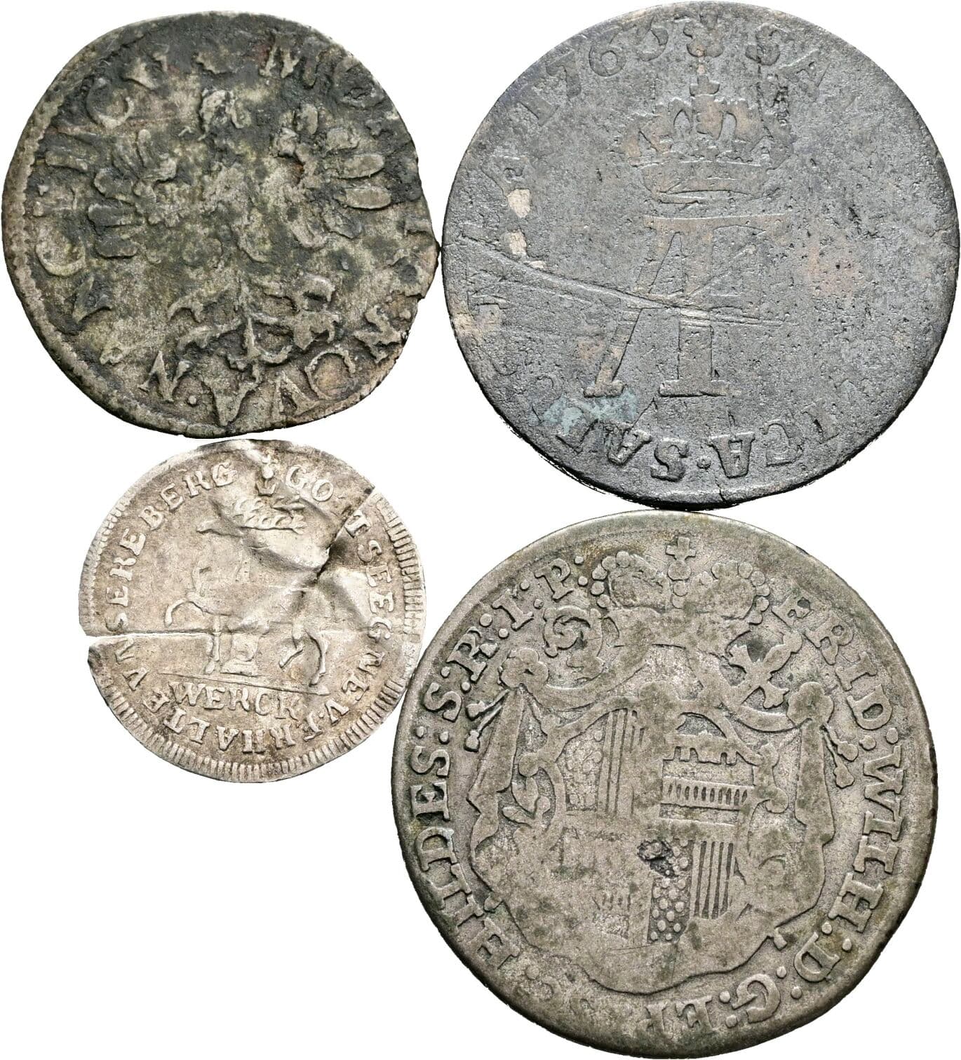 Lot 4 Stk. Kleinmünzen – Rückseite