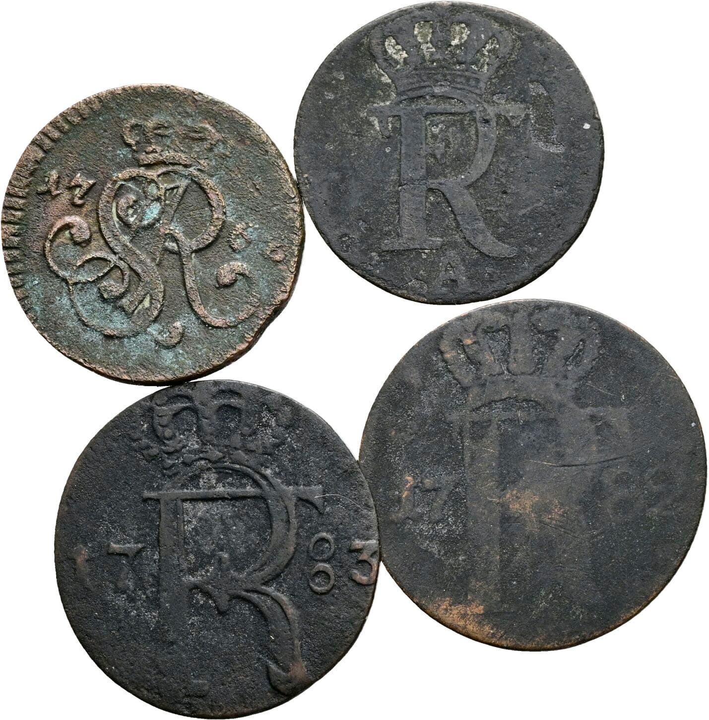 Lot 4 Stk. Kleinmünzen – Rückseite