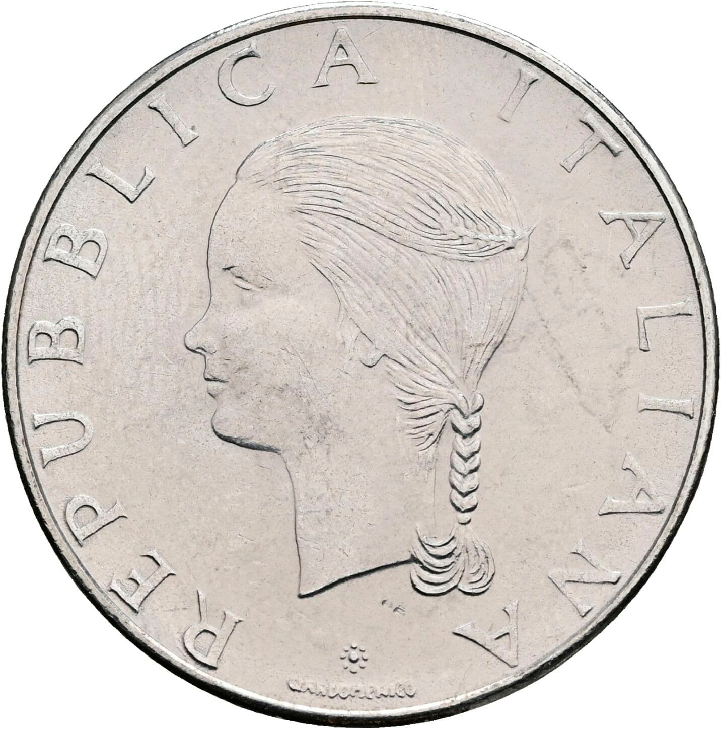 100 Lire 1979 – Rückseite