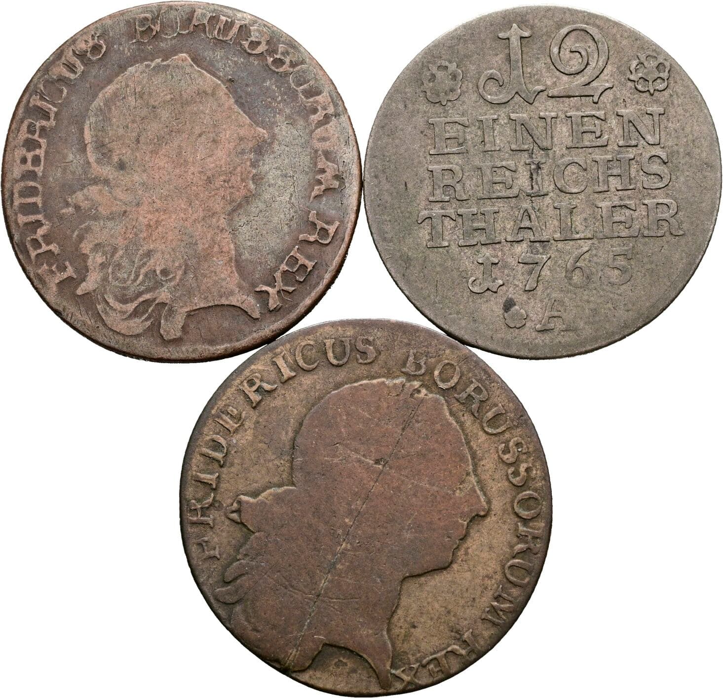 Lot 3 Stk. Kleinmünzen – Rückseite