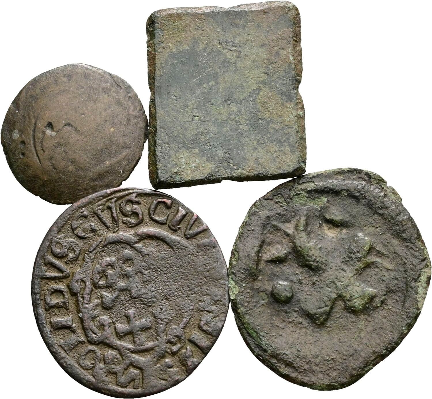 Lot 4 Stk. Kleinmünzen – Rückseite