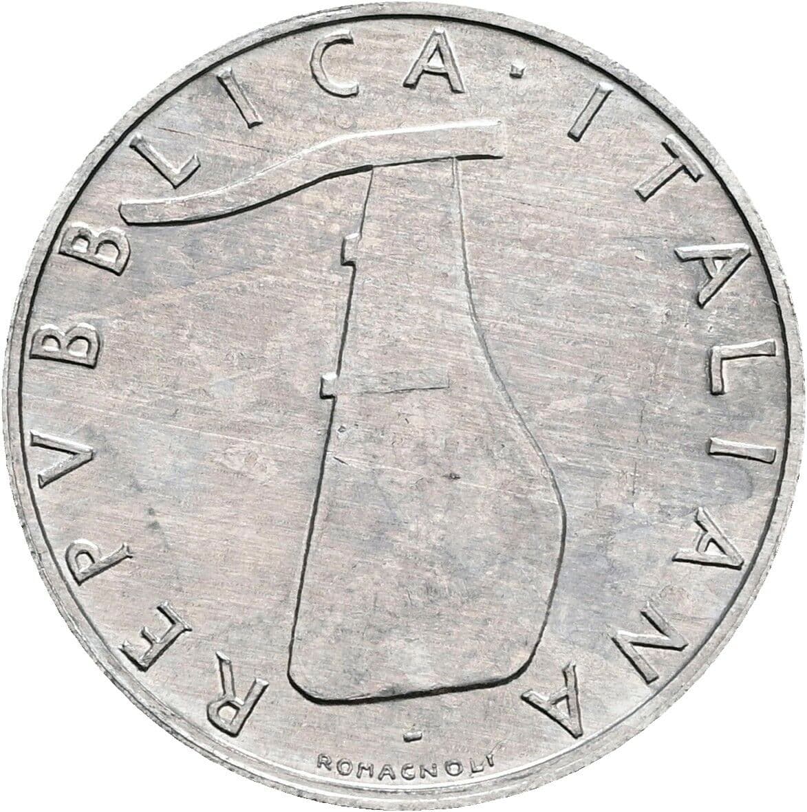 5 Lire 1979 – Rückseite