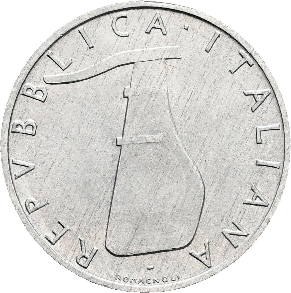 5 Lire 1977 – Rückseite