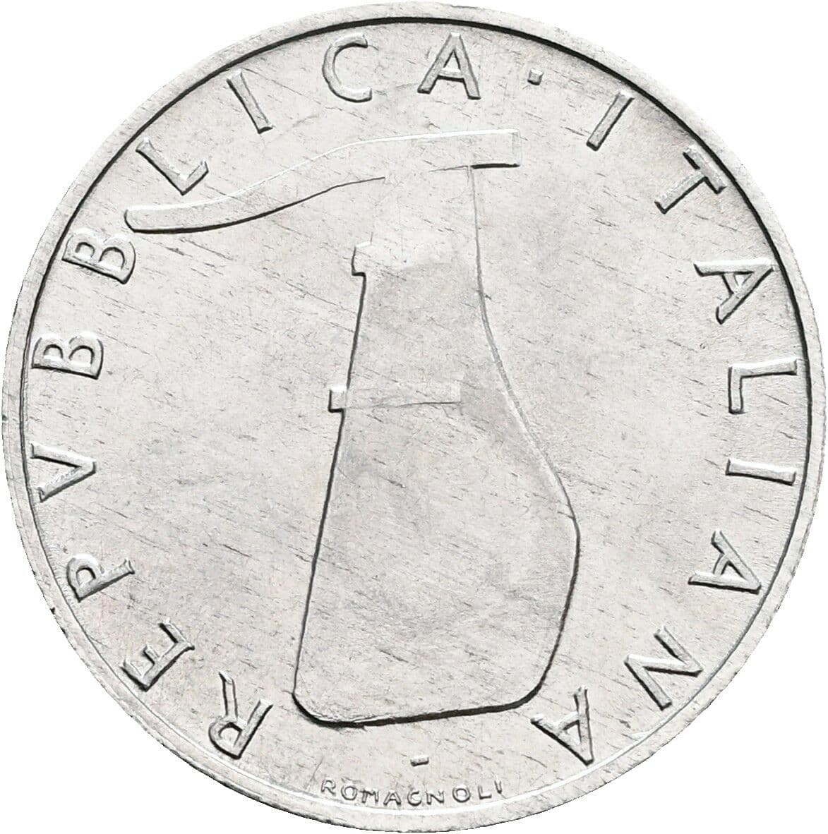 5 Lire 1978 – Rückseite