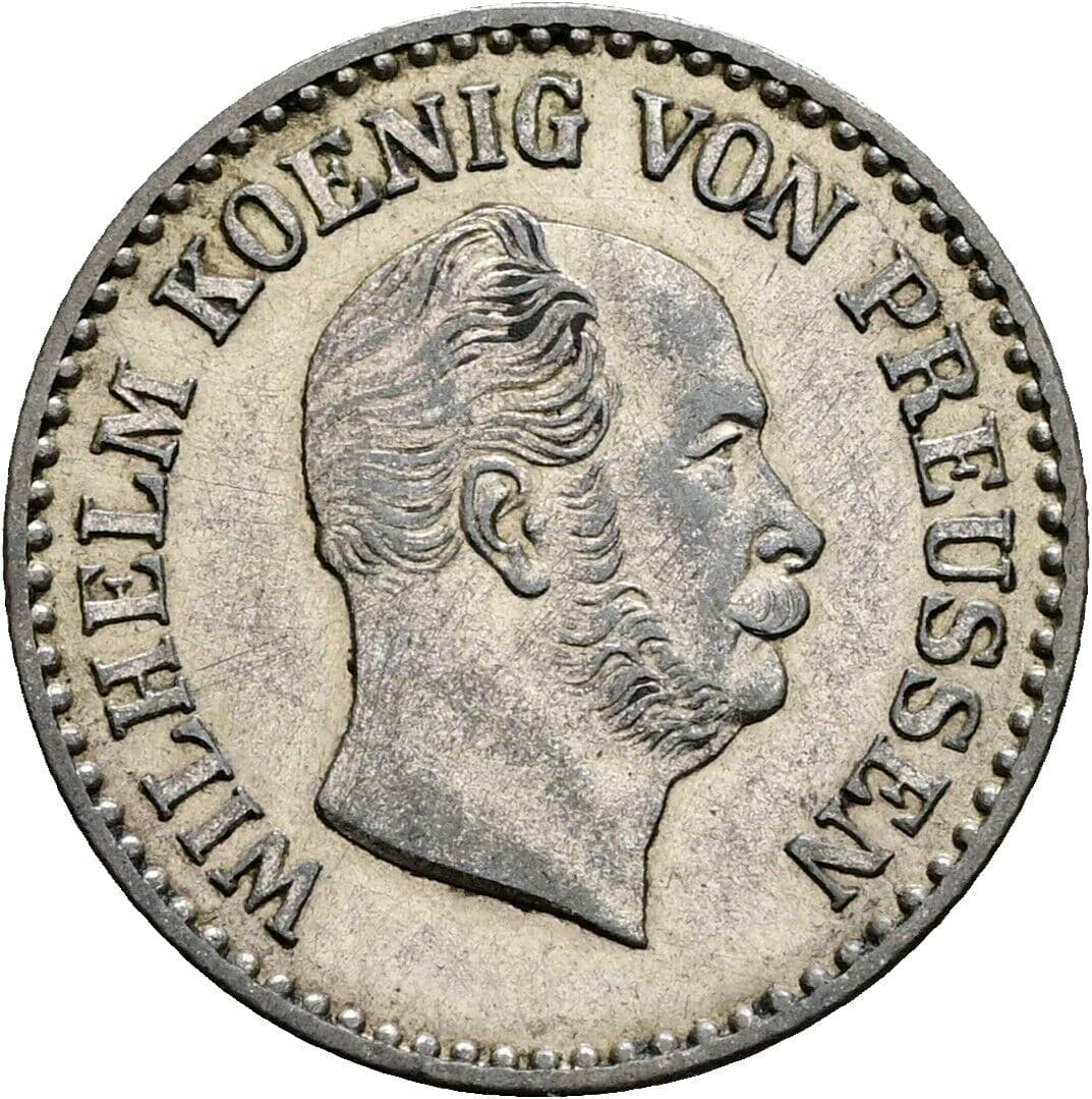 1 Silbergroschen Wilhelm I. 1861-1888 1862 A – Vorderseite