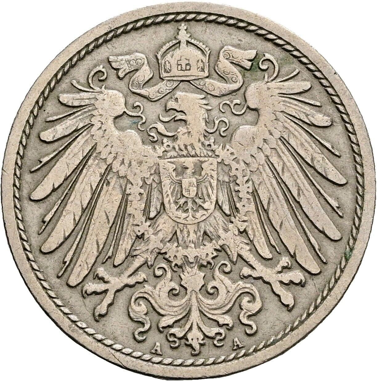 10 Pfennig 1904 A – Rückseite