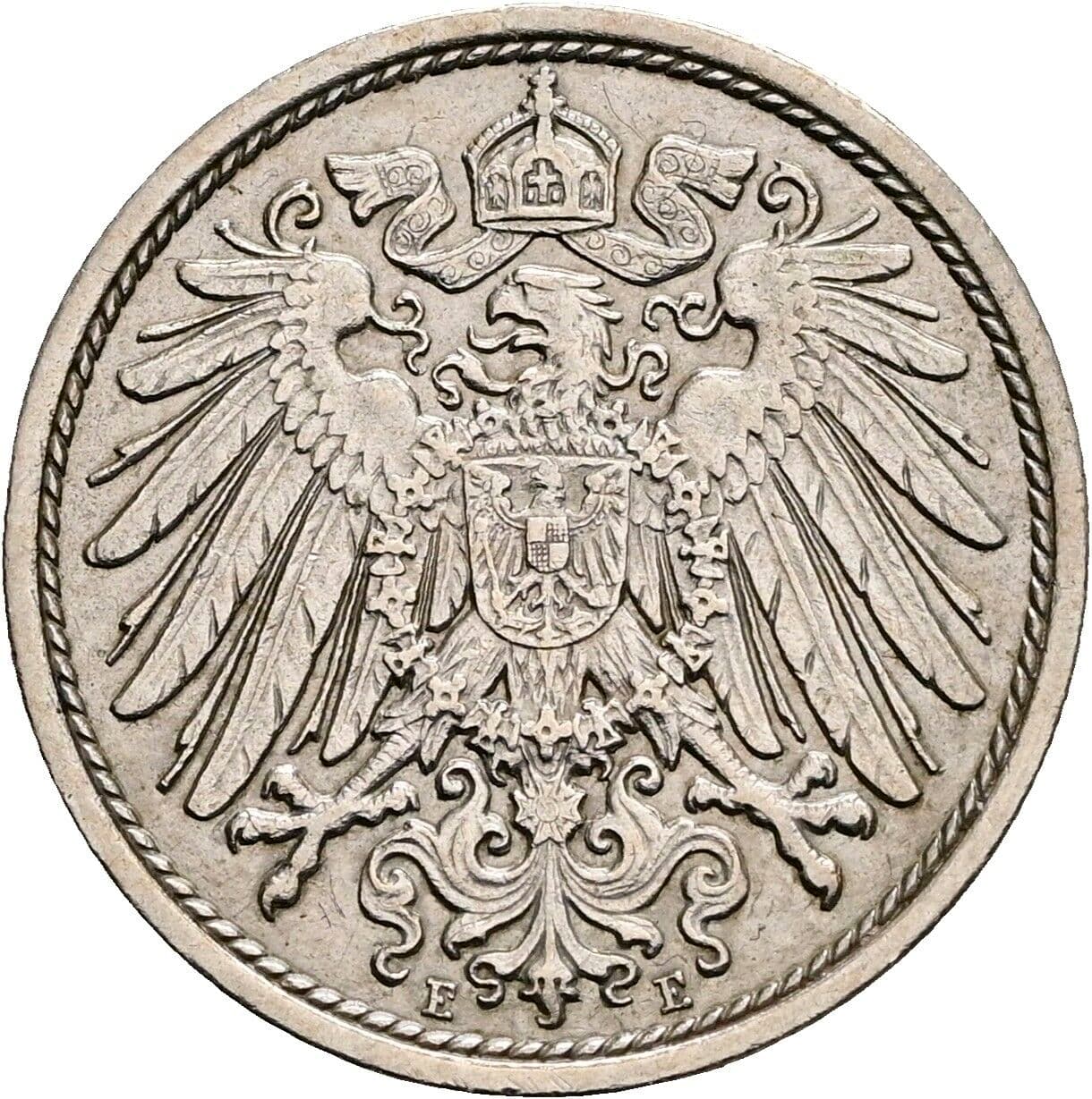 10 Pfennig 1915 E – Rückseite