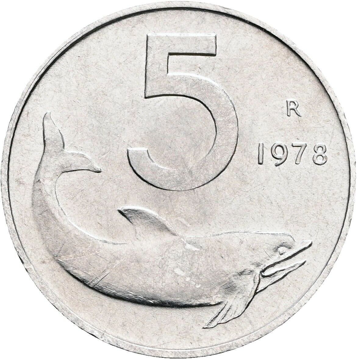 5 Lire 1978 – Vorderseite