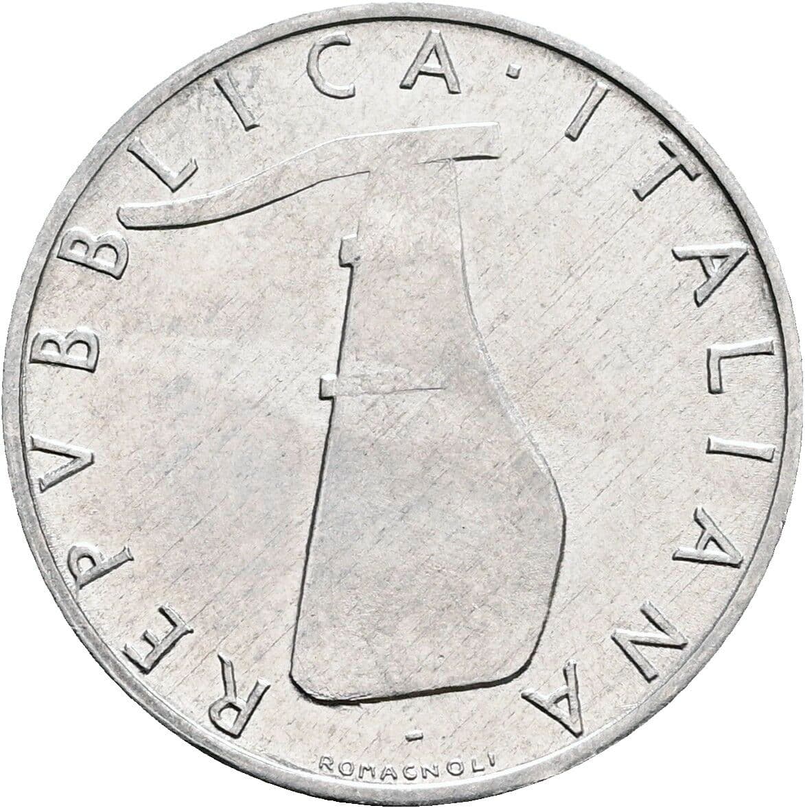 5 Lire 1978 – Rückseite