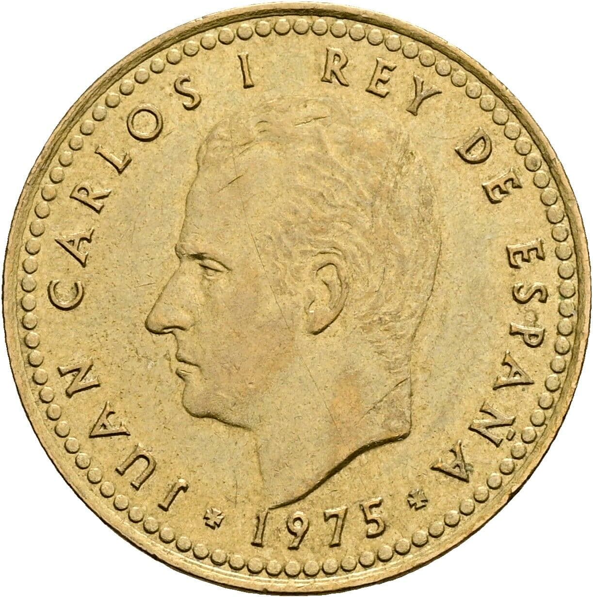 1 Peseta Juan Carlos (1975-2014) 1975 – Vorderseite