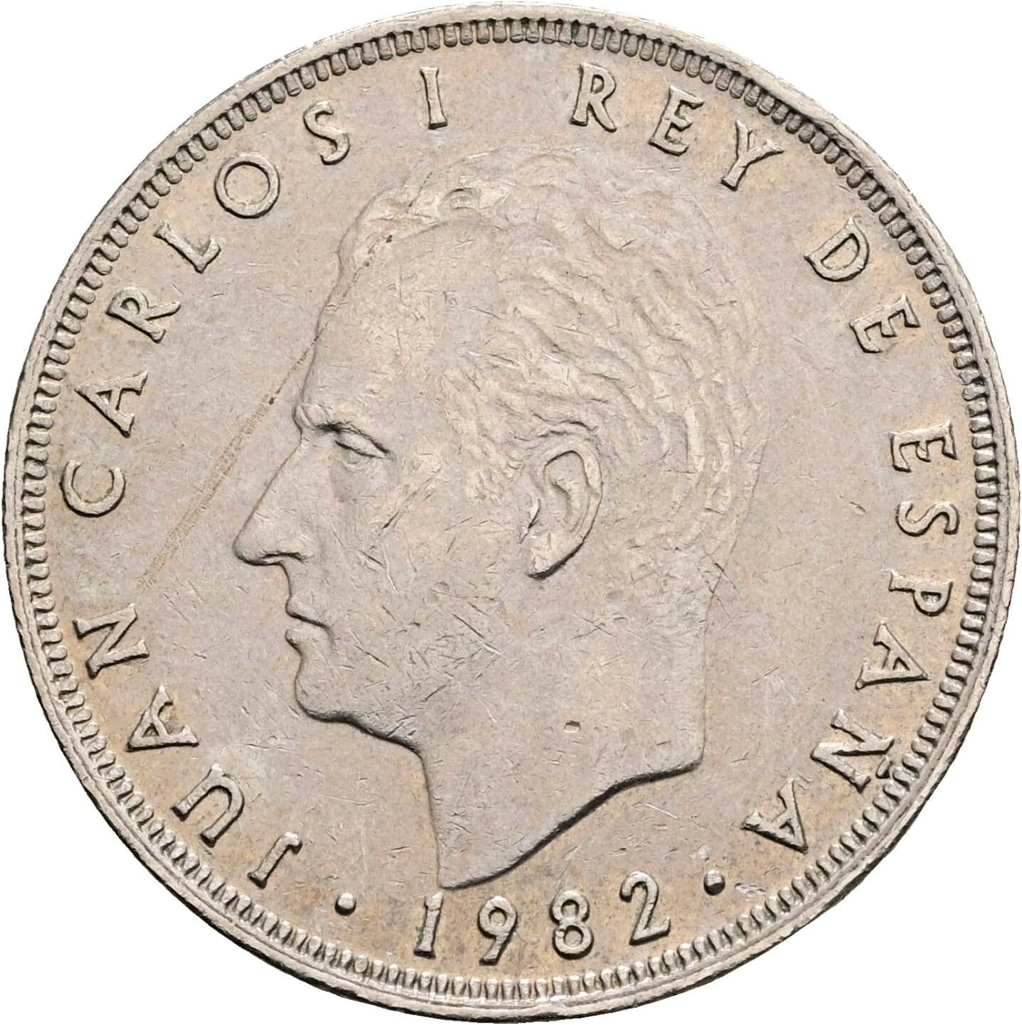 25 Pesetas Juan Carlos (1975-2014) 1982 – Vorderseite