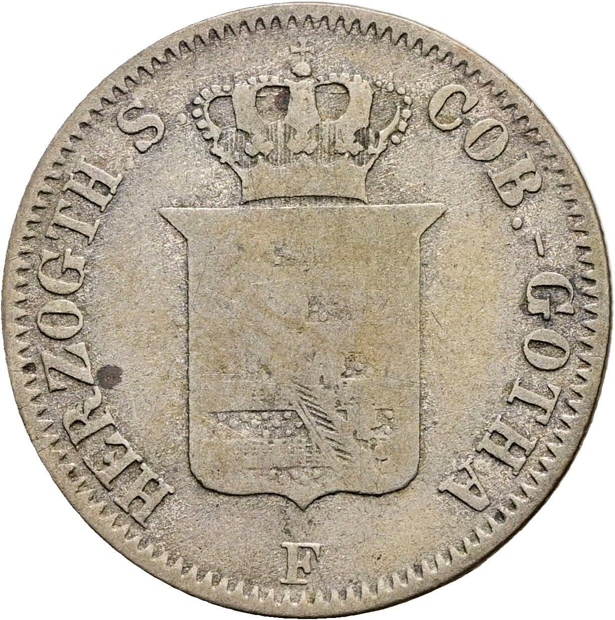 2 Groschen Ernst II. 1844-1893 1851 F – Rückseite