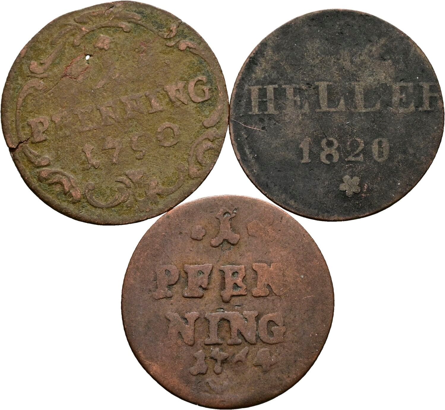 Lot 3 Stück Kleinmünzen – Vorderseite