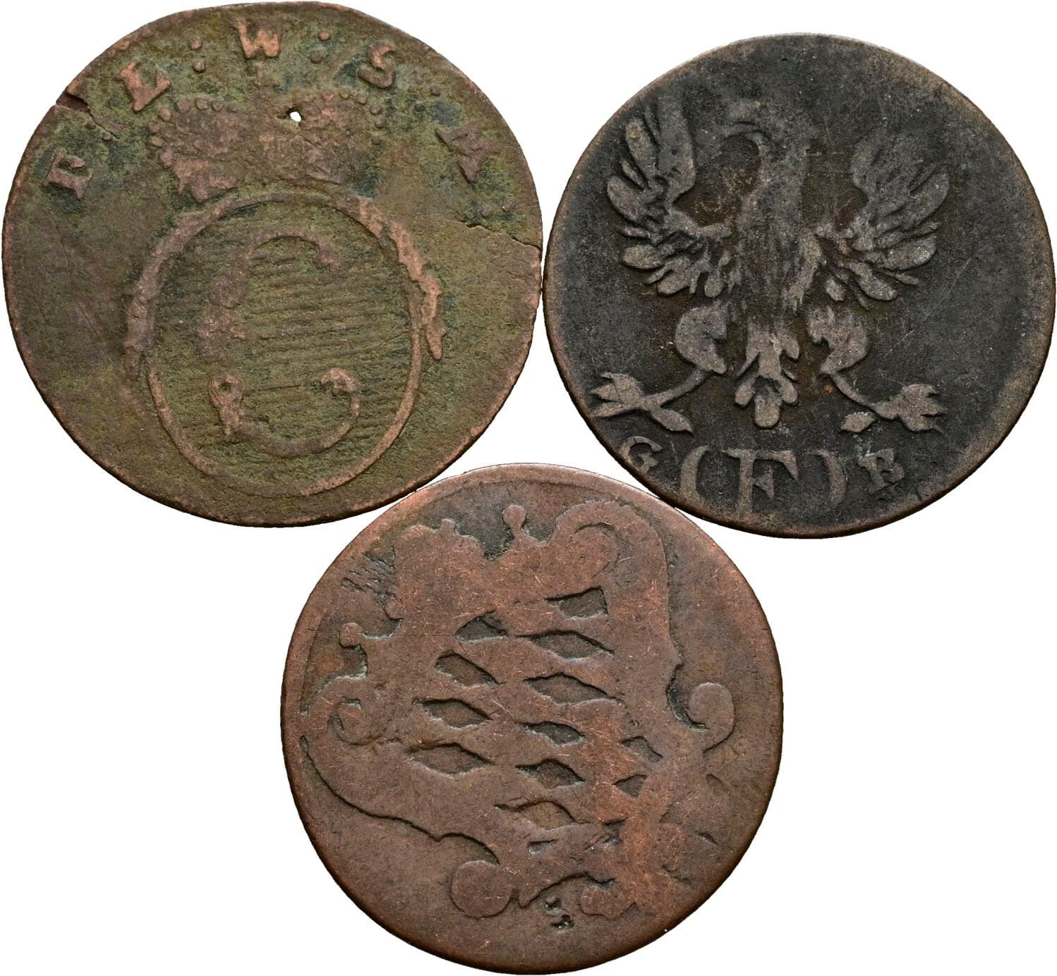 Lot 3 Stück Kleinmünzen – Rückseite