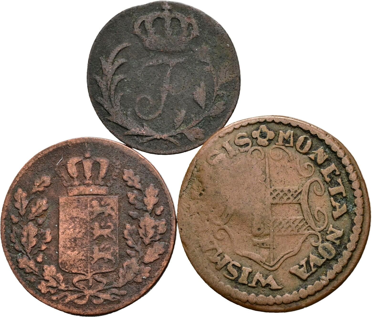 Lot 3 Stück Kleinmünzen – Rückseite
